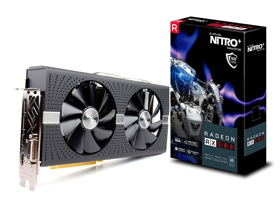 Placa de vídeo  Amd Rx 580 4gb Saphire Nitro 