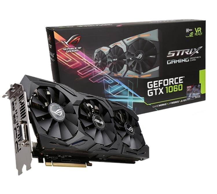 Placa de vídeo  Asus GTX 1060 Strix