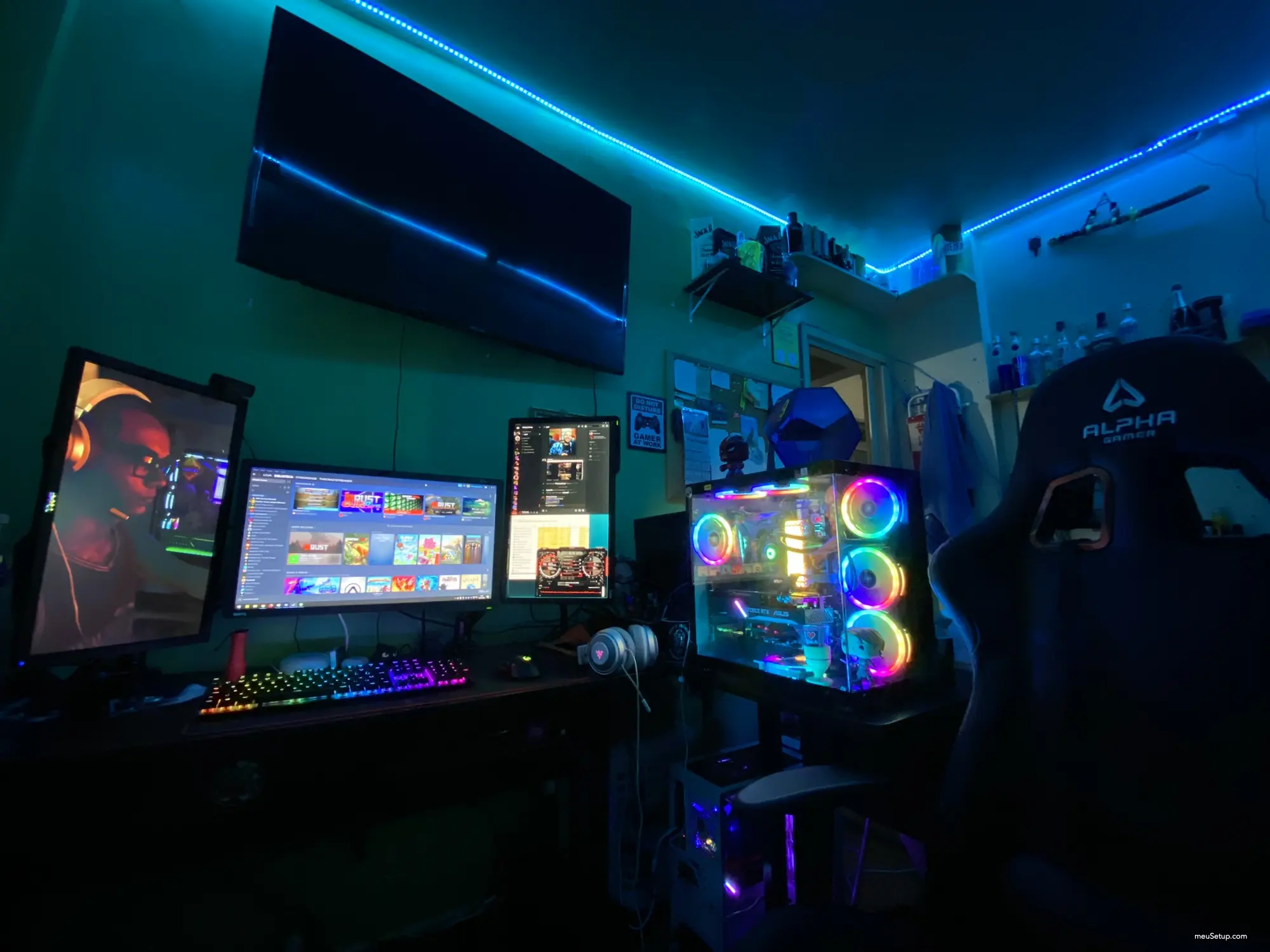 Meu Setup Gamer e Streamer 90% concluído... — foto 4