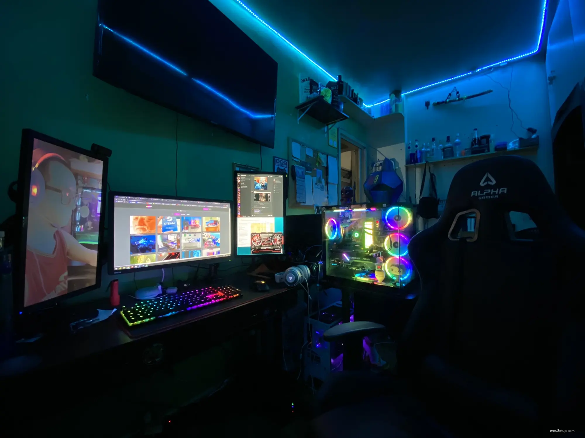 Meu Setup Gamer e Streamer 90% concluído... — foto 1