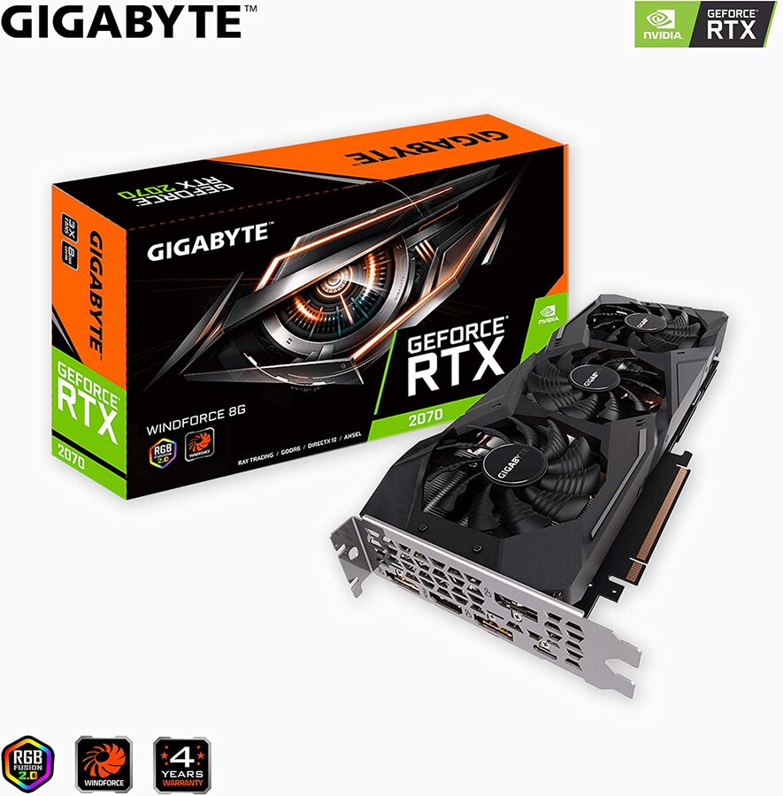 Placa de vídeo  NVIDIA RTX 2070  8GB