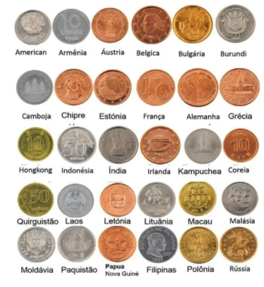 Decoração    Moedas Genuínas 30 Peças Diferentes Países do Mundo