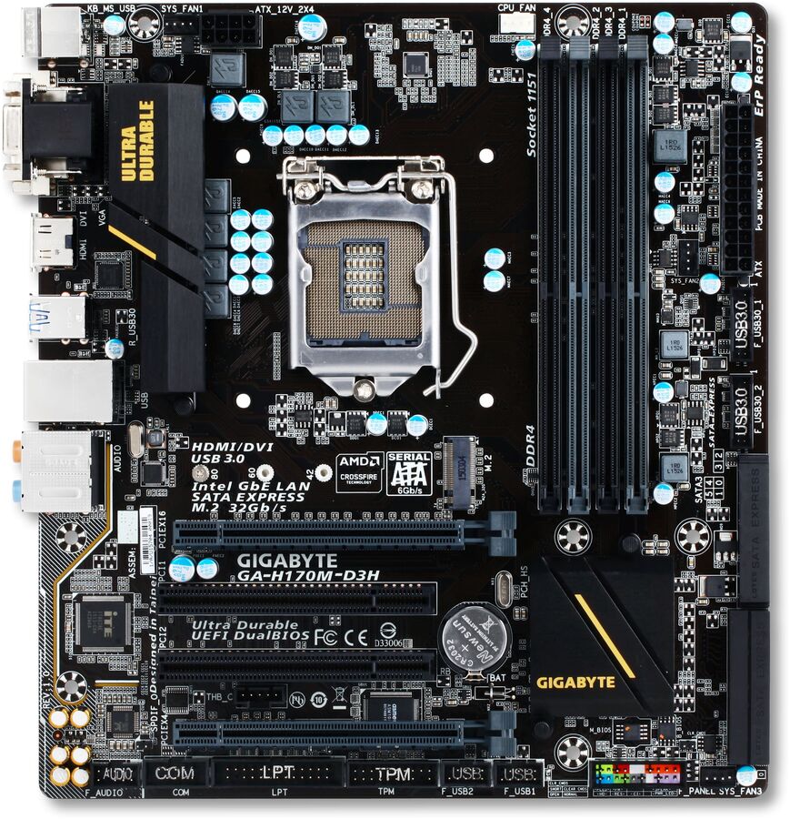Placa Mãe  Gigabyte GA-H170 D3H