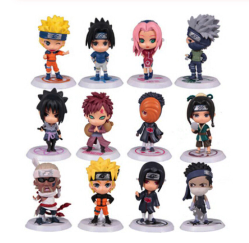 Decoração    12 pçs/set Edição Q Sasuke Naruto