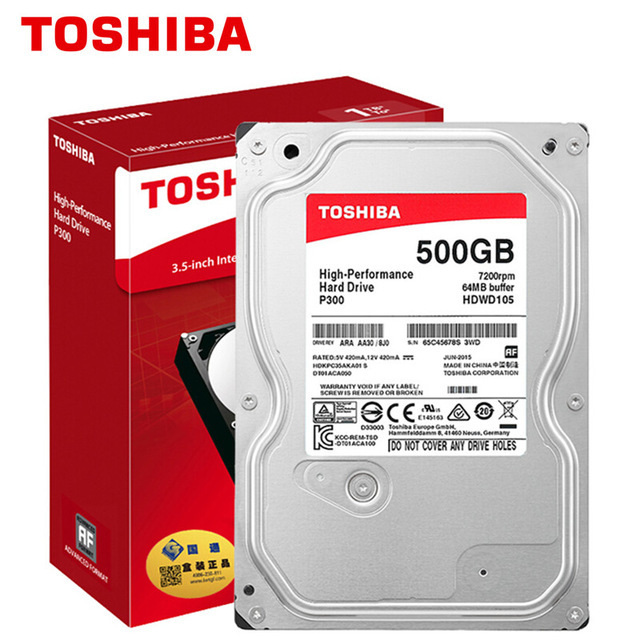 Armazenamento  Toshiba Toshiba 500GB