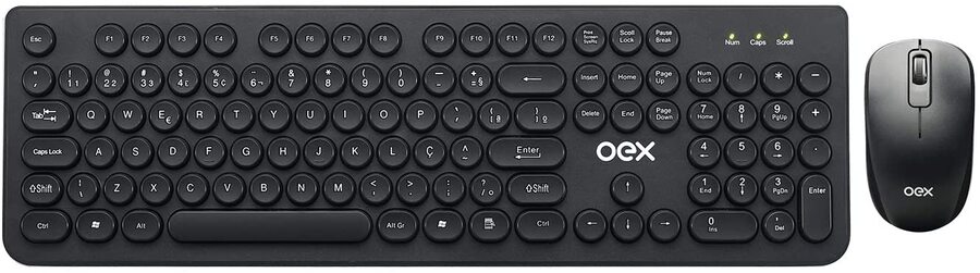 Kit  OEX Teclado e Mouse Wireless Pop OEX TM410
